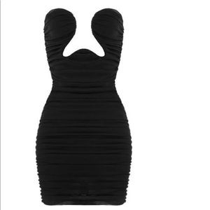 Leau London mesh mini dress